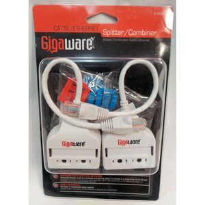 GigaWare CAT5E/Ethernet Splitter/Combiner Expands Your Network 2790033